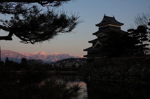 烏城と薄紅常念