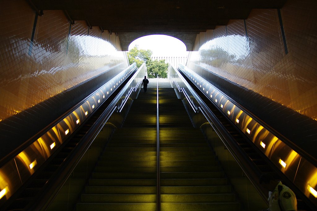 City Hall駅階段