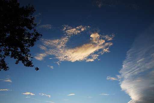 処暑の夕空