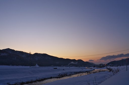 夕焼がとても綺麗・・