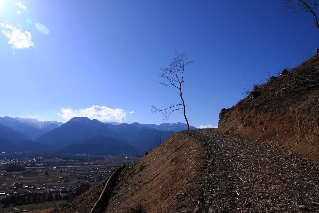 池田町の丘にて