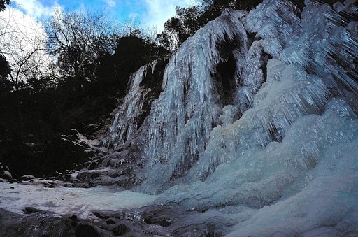 伊豆天城にて氷瀑