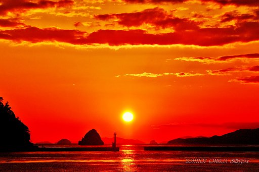 紅の夕焼け　１１・０７
