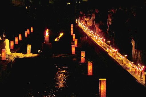 三寺まいり、千本ろうそく