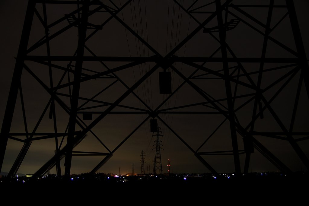 安曇野送電線群