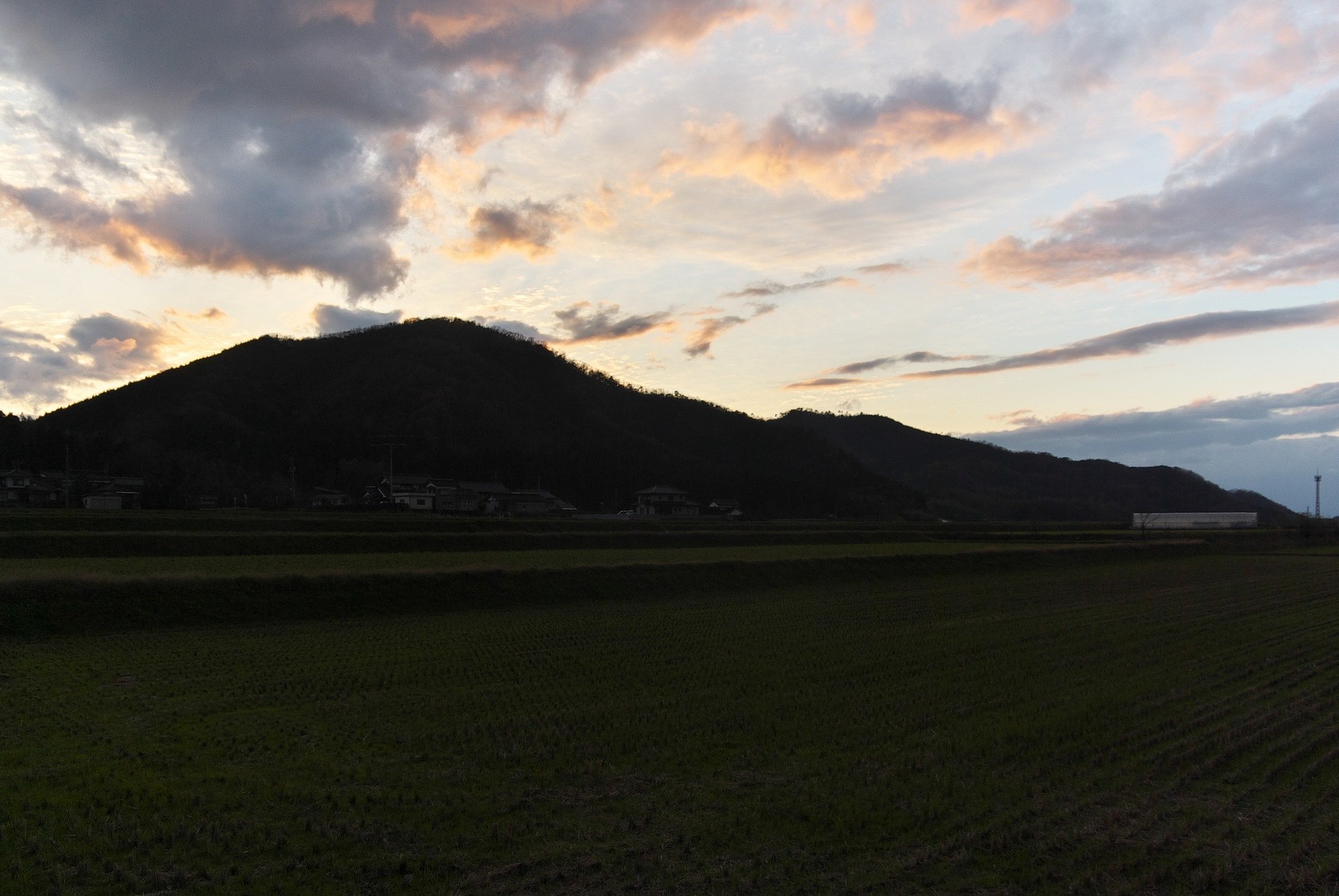 初冬の夕方・・