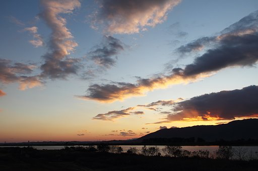 ドラマチックな夕景