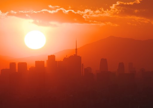 夕日