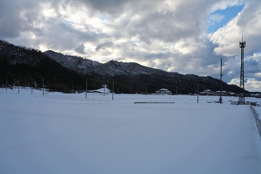 西の夕空。