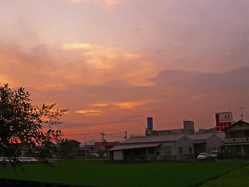 しょぼい夕焼け