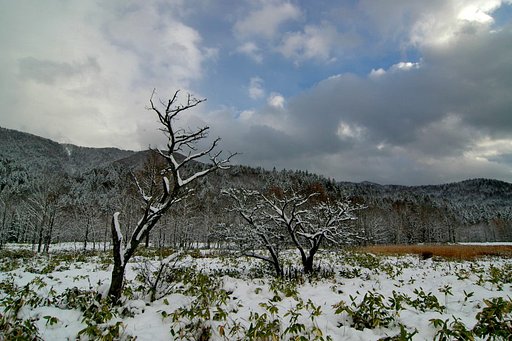 吹雪過ぎ去った空に