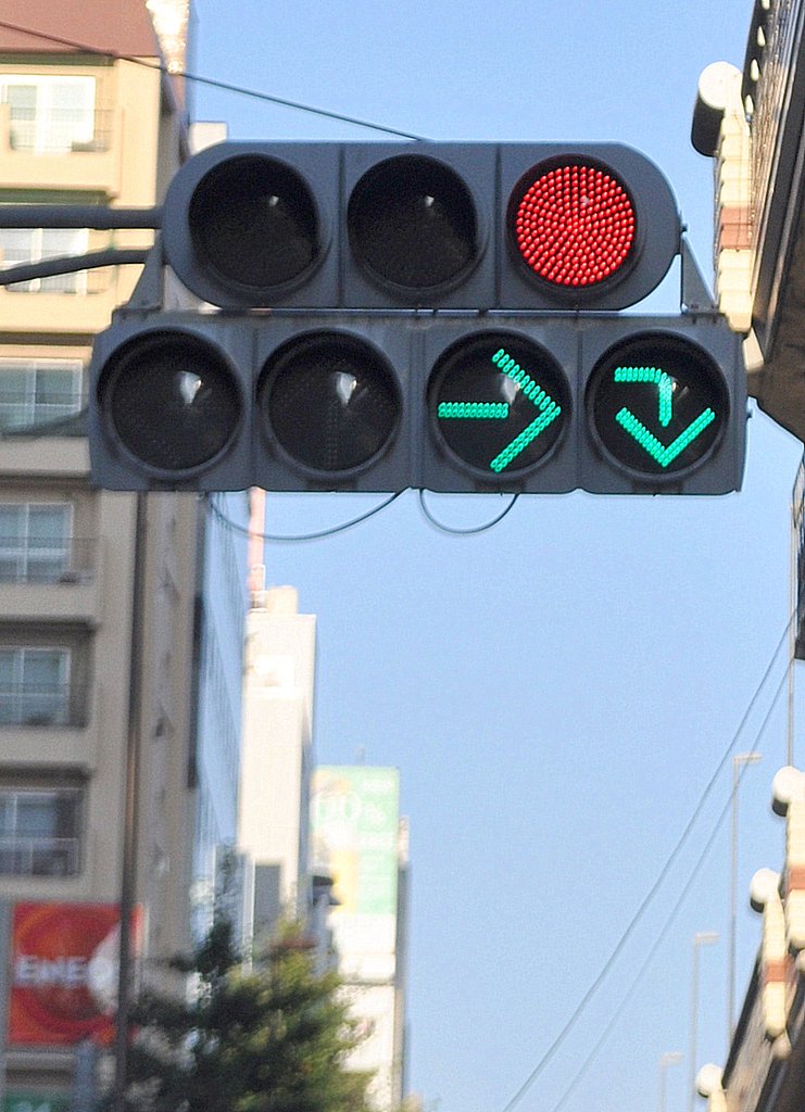 【縦撮り】Uターン矢印信号
