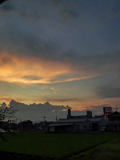 定点夕焼け