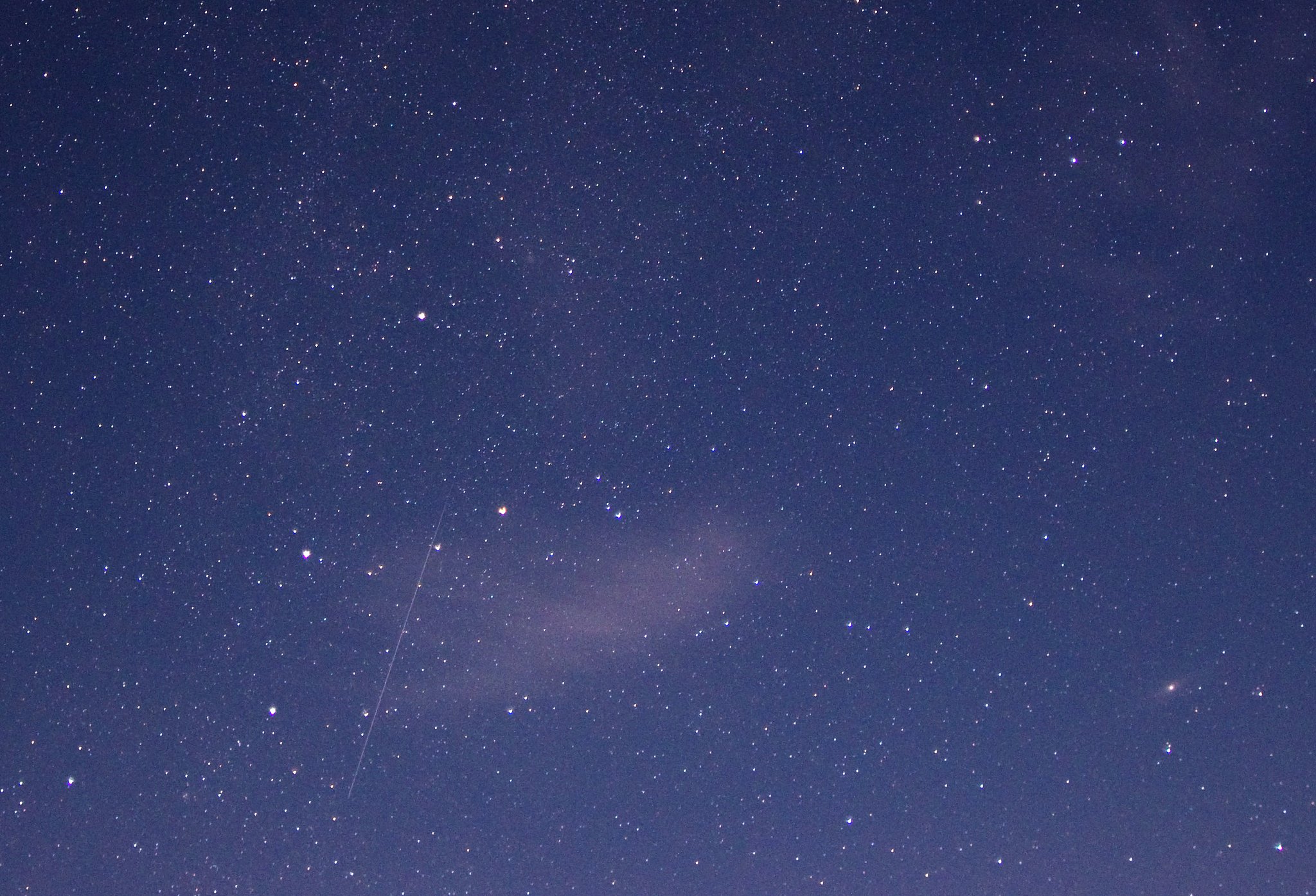 カシオペア・流星・アンドロメダ星雲