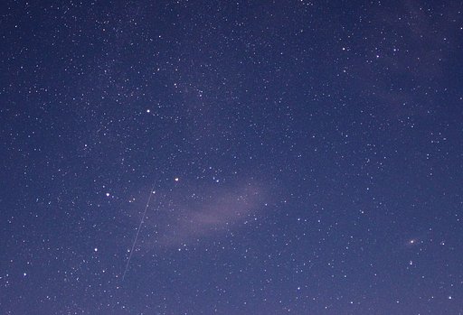カシオペア・流星・アンドロメダ星雲