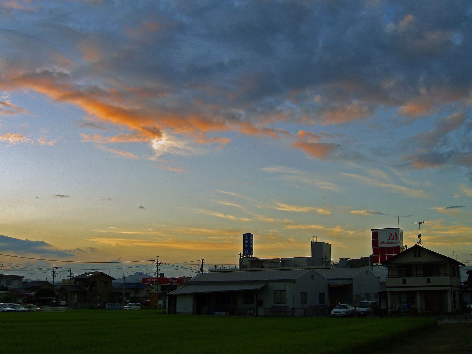 今日の夕焼け
