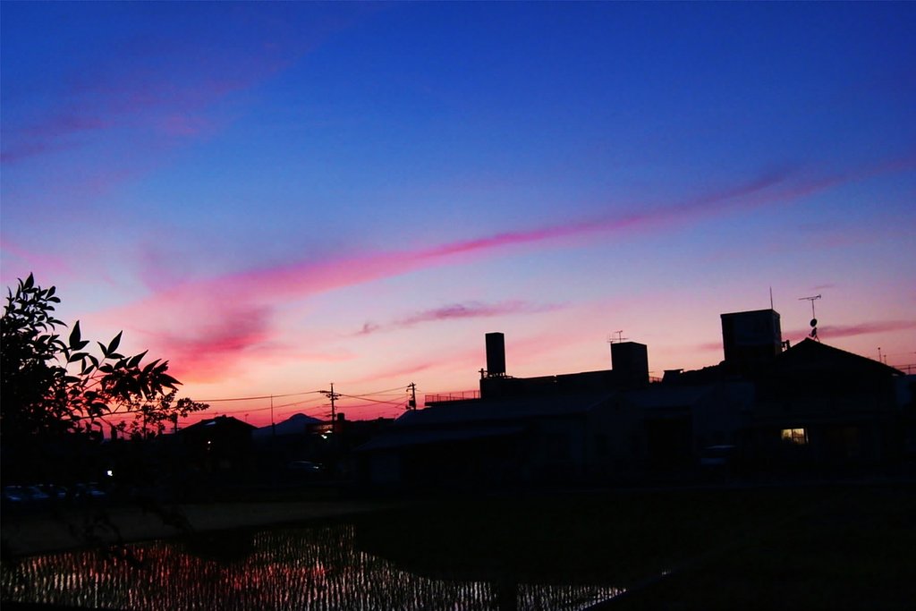 定点夕焼け