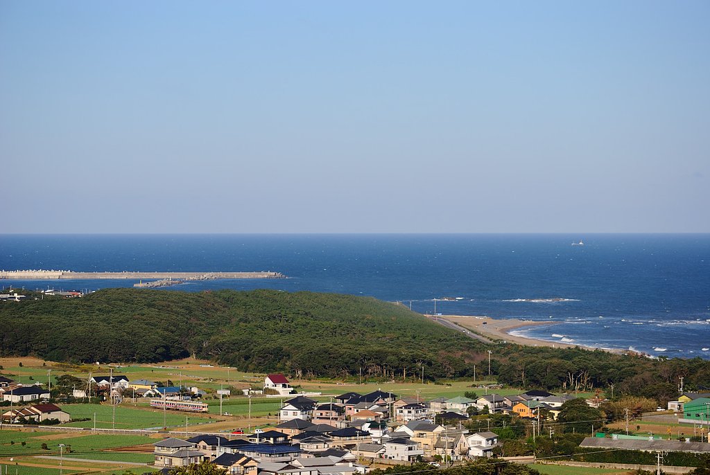 海辺の町を…