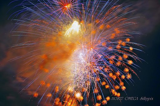 愛媛県　観月祭の花火　８・２７