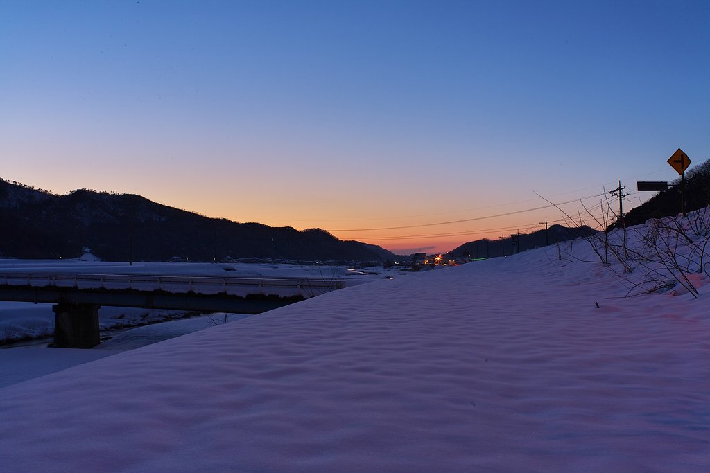 初めての素晴らしい夕焼!