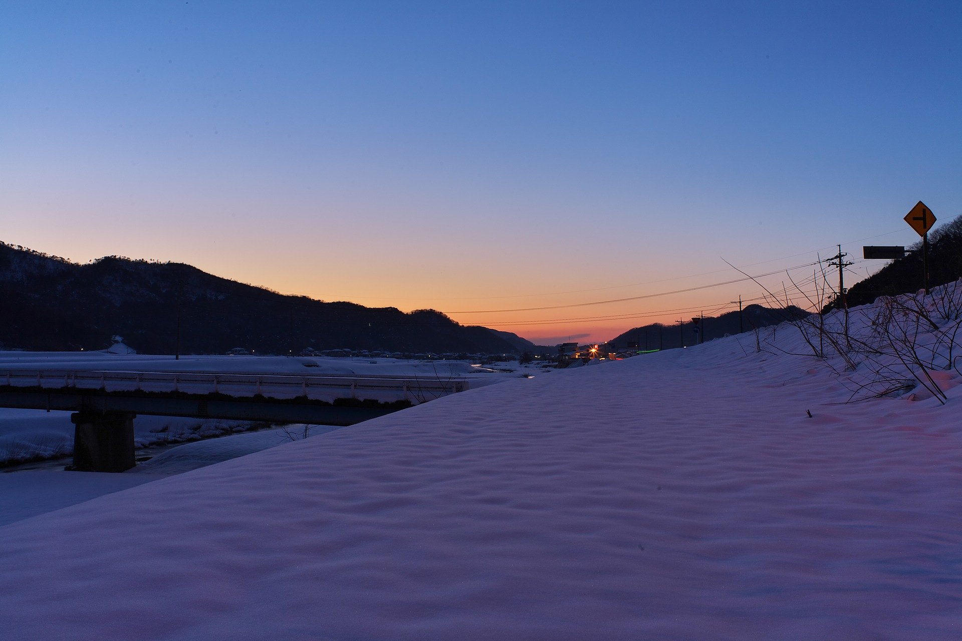 初めての素晴らしい夕焼!