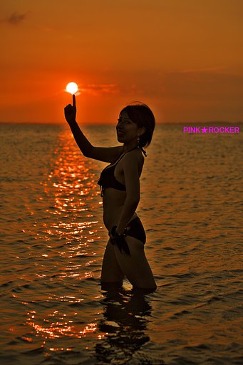 夕陽を乗せて・・・