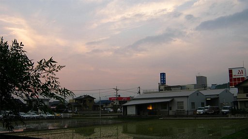 定点夕日夕焼け