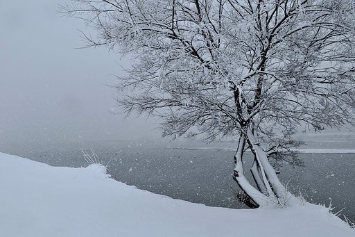 雪の川