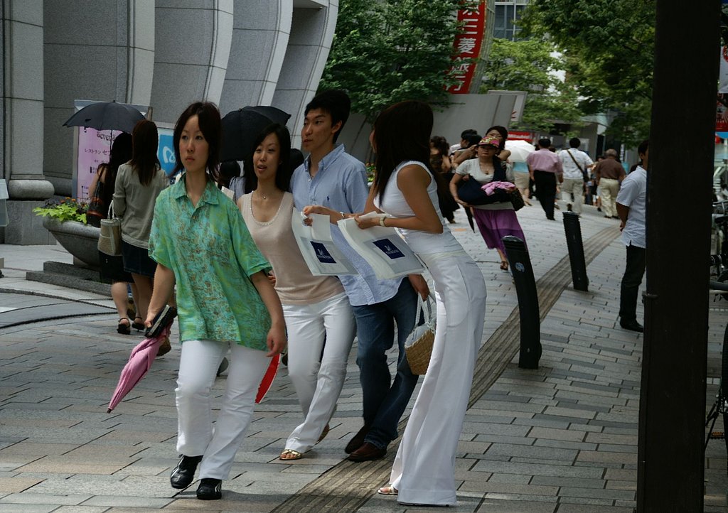 街中にて