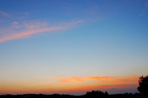 きょうの夕焼け