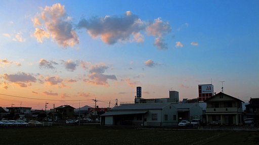 定点夕暮れ