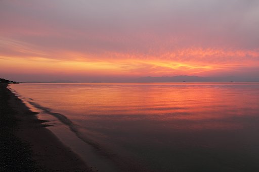 ビッグレイクの夕景