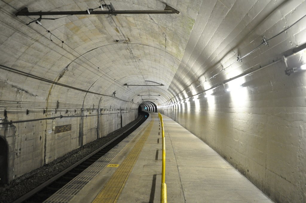 湯檜曽駅のホーム