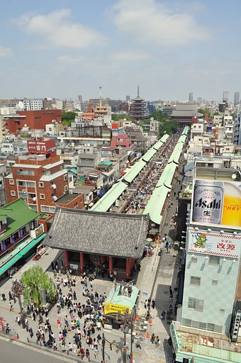 浅草寺仲見世の風景