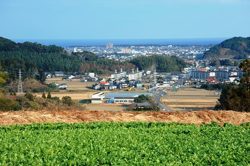 海の見える町