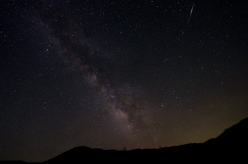 天の川と流星