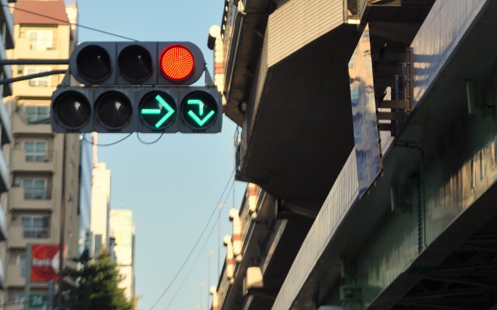 Ｕターン矢印信号