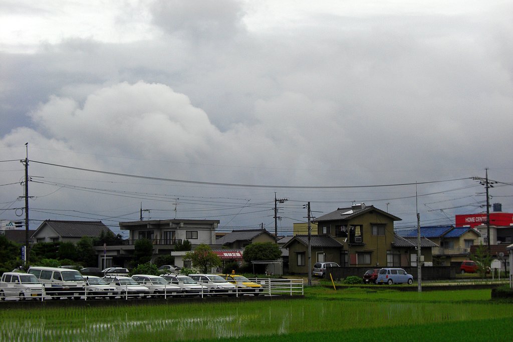 定点の梅雨空