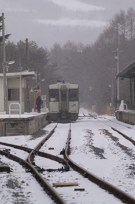 小海線清里駅にて
