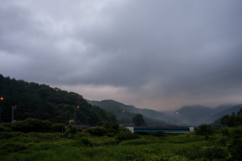 霧雨の朝・・。
