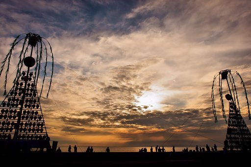 【夕日】祭り前２