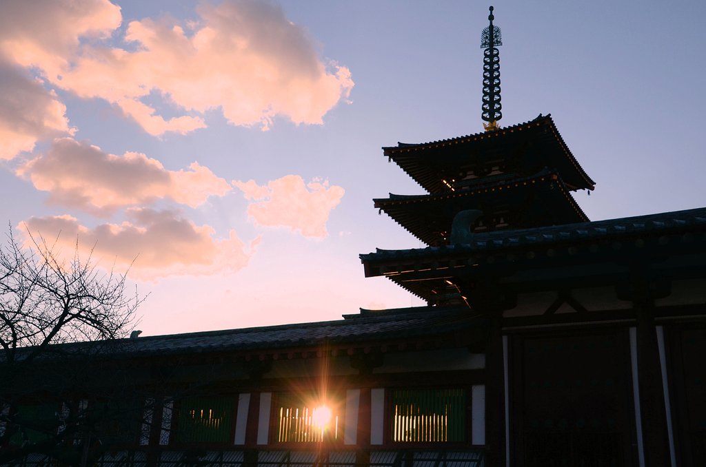 【夕日】　四天王寺