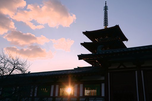 【夕日】　四天王寺