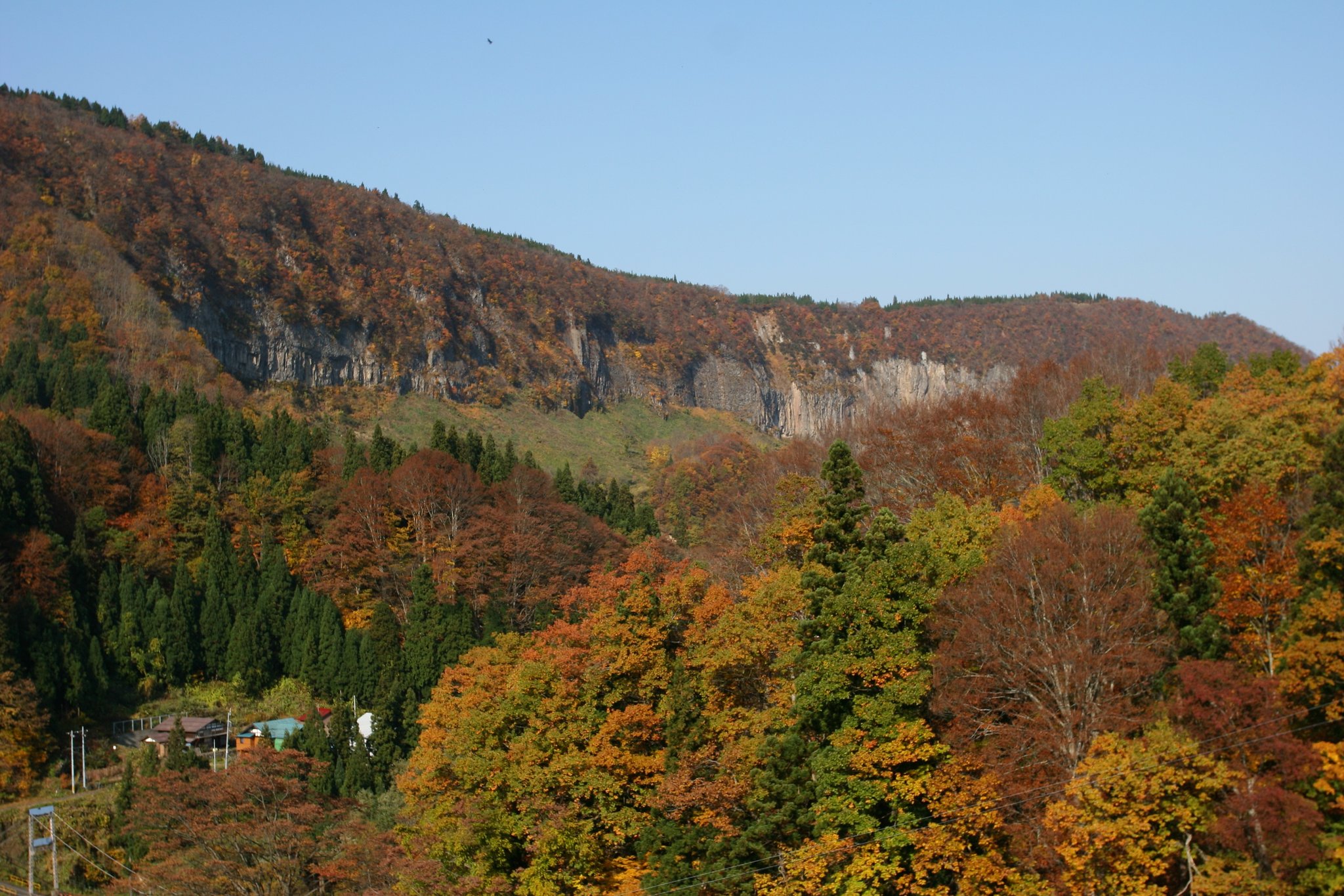 渓谷の紅葉
