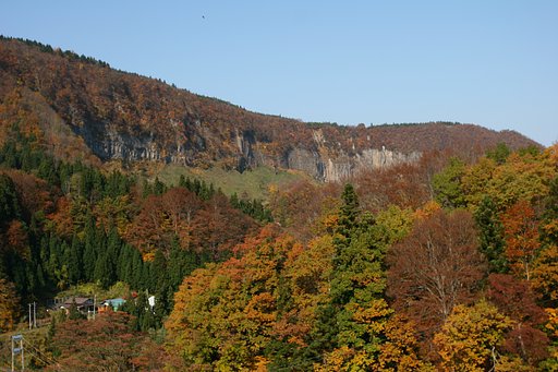 渓谷の紅葉