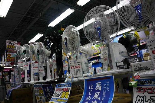 夏の売り場風景