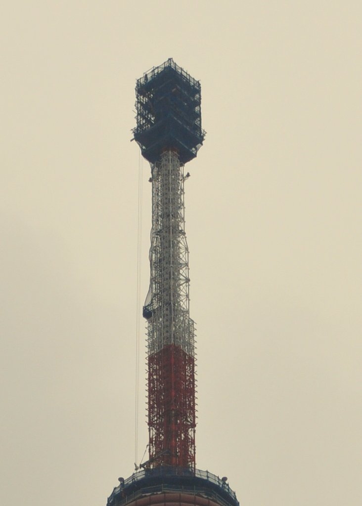 ３１５ｍの工事用足場