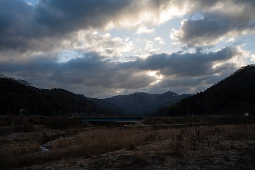 雲が多い朝・・。
