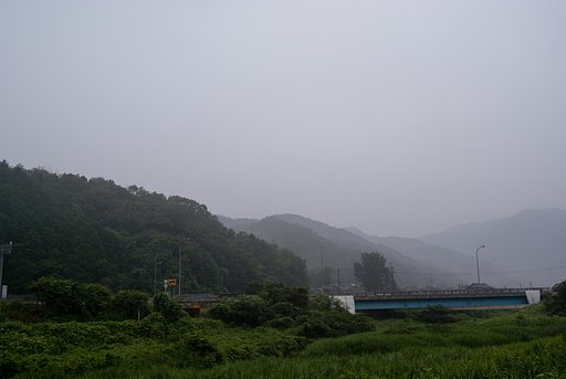 黄砂の朝。