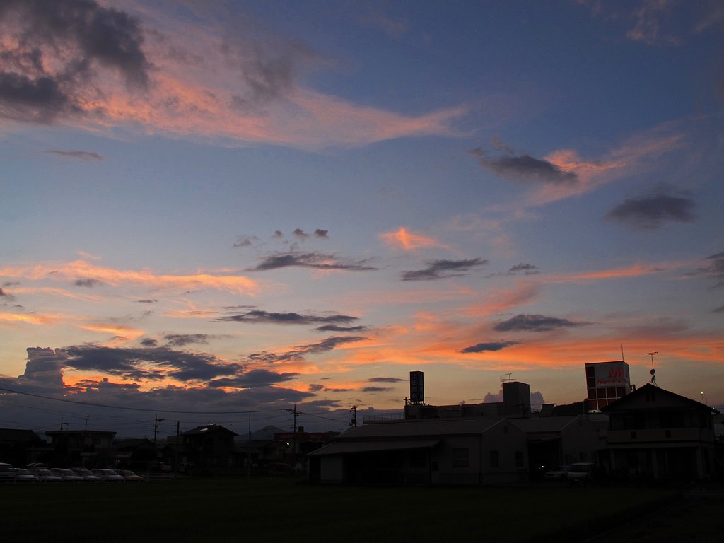 今夕の定点夕空